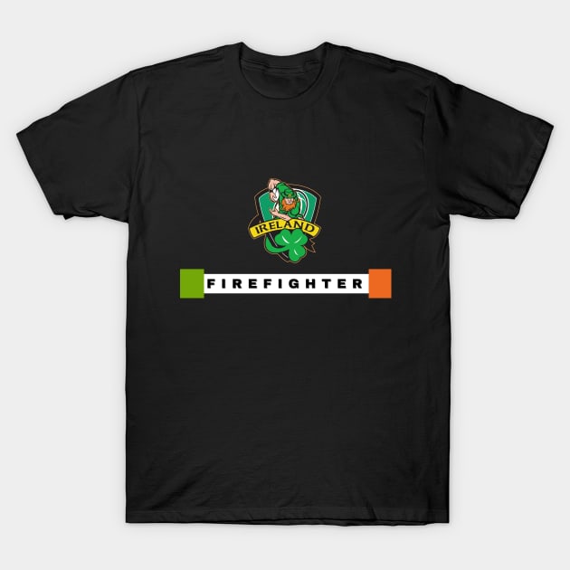 Irish Firefighter Ireland T-Shirt by Tecnofa